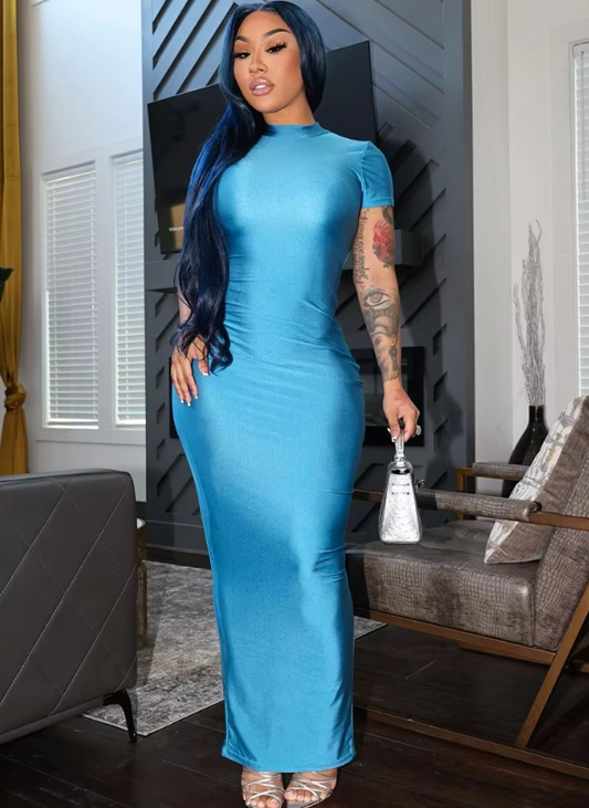 Bright Blue Long Dress